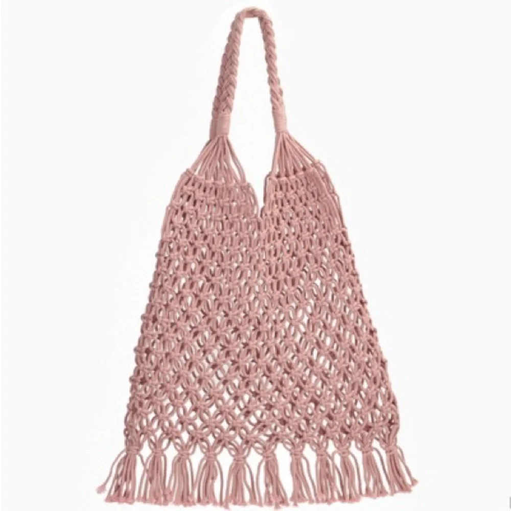 Crochet macrame Shopping tote beach bag